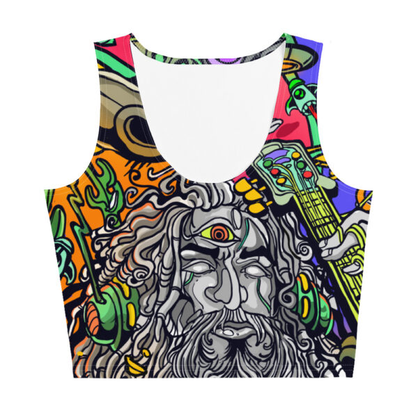 StoneTribe Limited Release Full Print Crop Top "Sync or Swim"